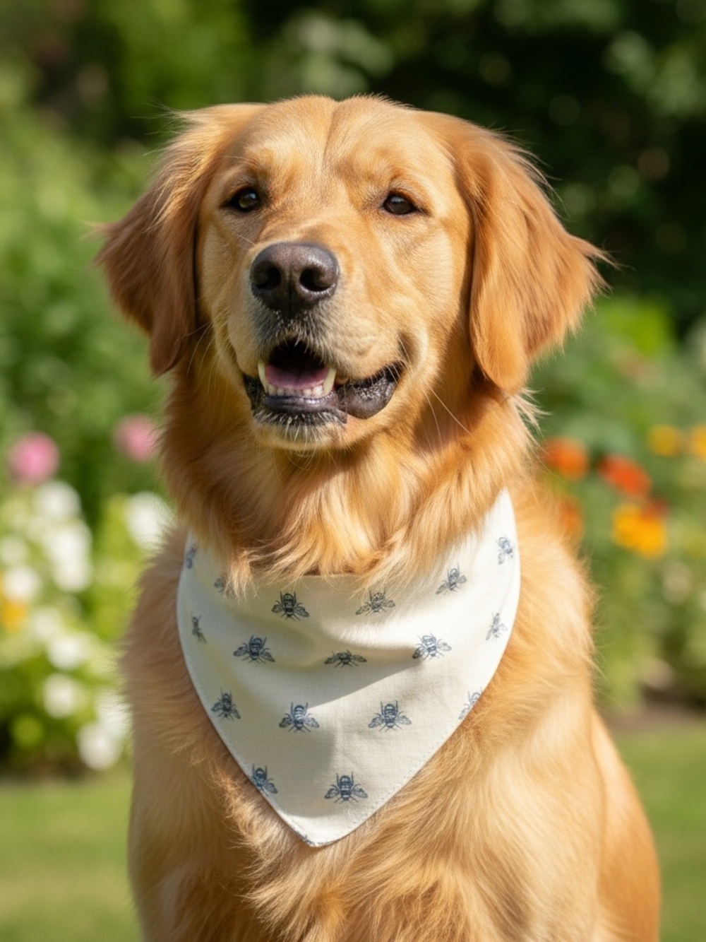 Handmade Reversible Tie-On Dog Bandana
